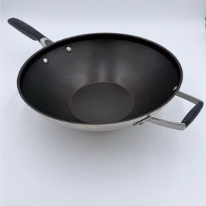 Calphalon Silver and Black Non-Stick Wok